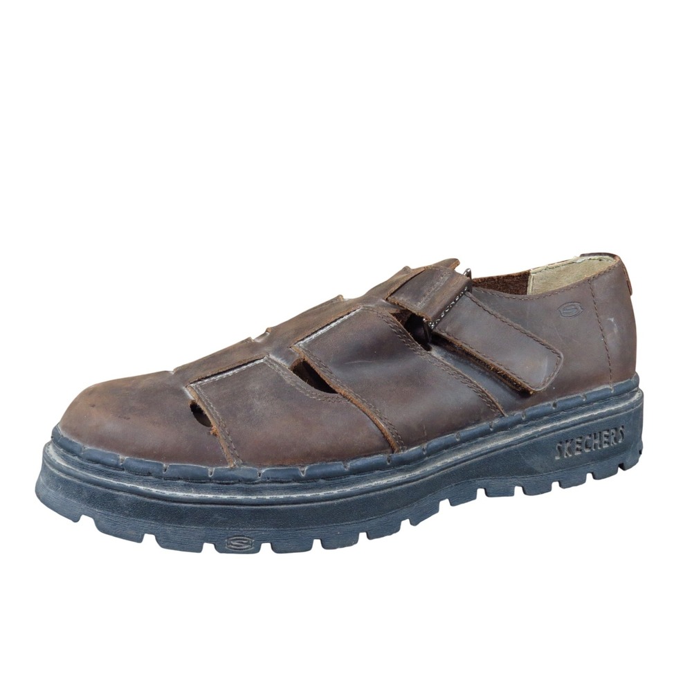 Skechers Gaucho 6744 Mens Fisherman Shoes Sz 12 Outdoor Gaucho Brown Leather Y2K